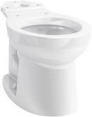 Round Floor Mount Toilet Bowl in White
