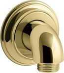 KOHLER Vibrant&reg; Polished Brass Brass Wall Mount Supply Elbow with Check Valve 