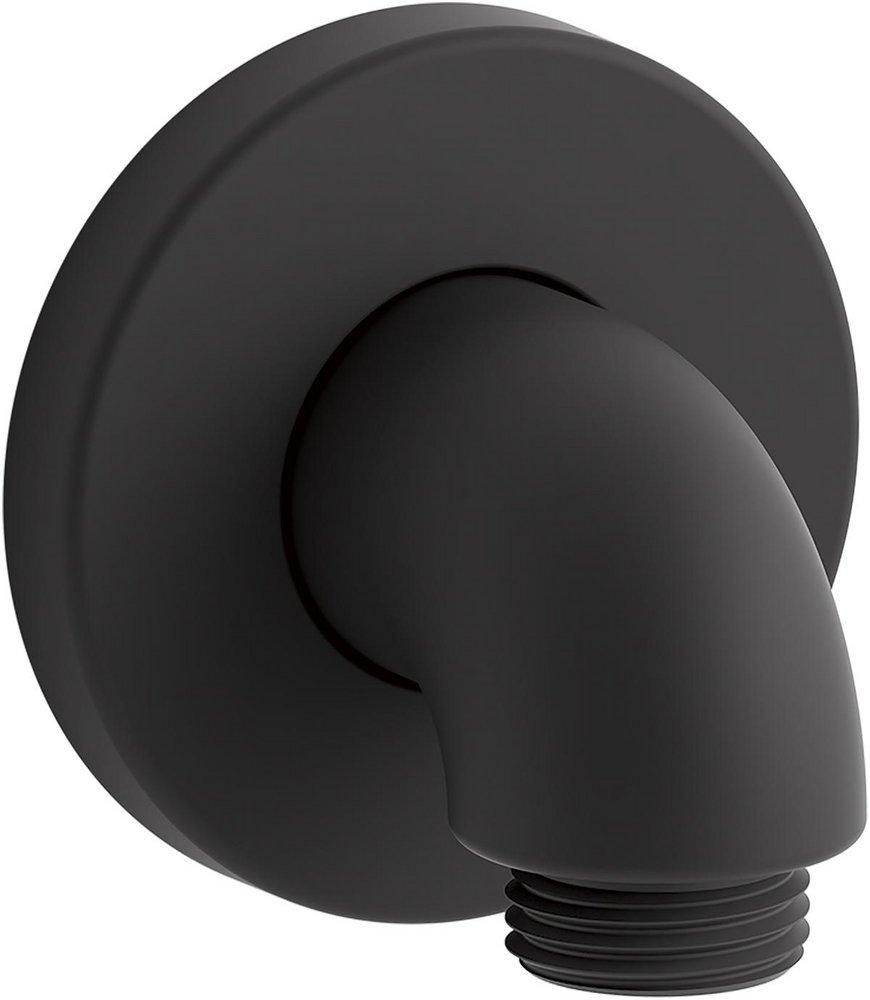 KOHLER Matte Black Supply Elbow with Check Valve 