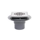 2 in. DWV PVC Low Profile Drain with Screw Strainer, Ring and Plug