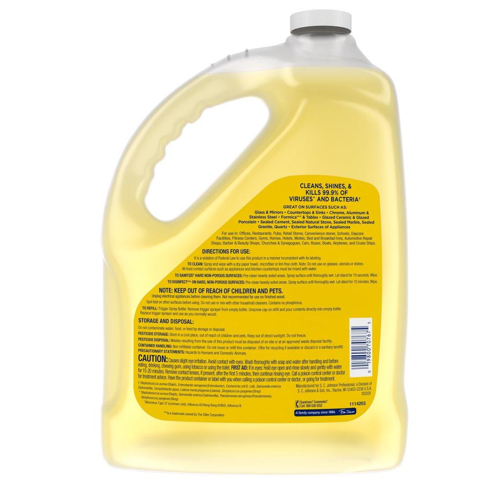 Windex Yellow 1 gal Multi Surface Disinfectant Sanitizer Cleaner 