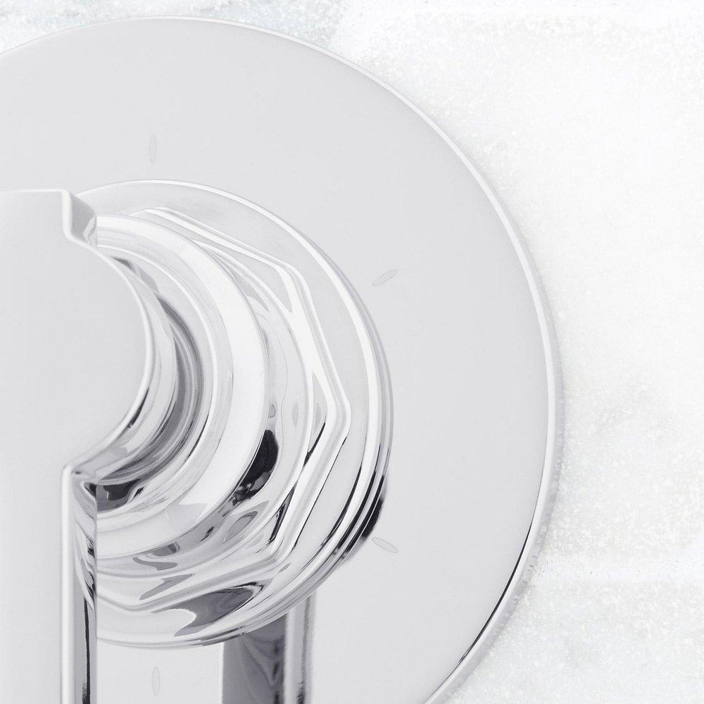 Signature Hardware Chrome Single Handle Bathtub & Shower Faucet (Trim Only) 