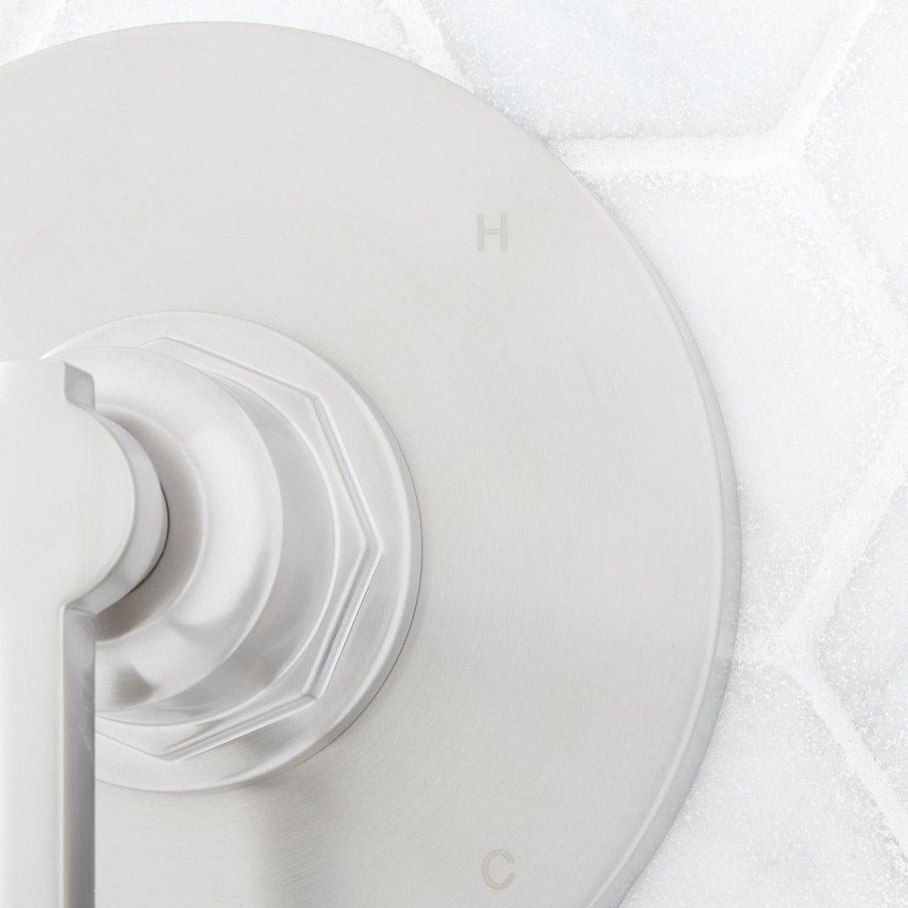 Signature Hardware Brushed Nickel Single Handle Bathtub & Shower Faucet (Trim Only) 