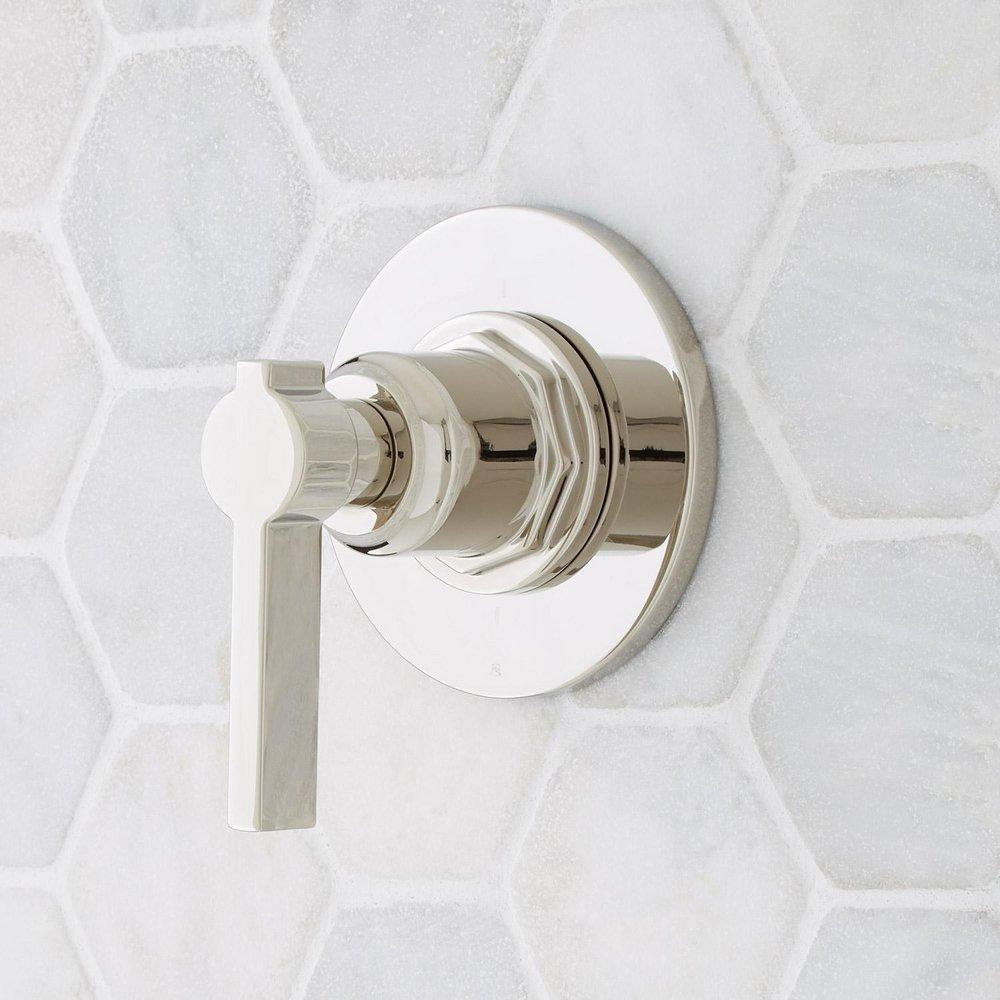 Signature Hardware Polished Nickel Single Handle Bathtub & Shower Faucet (Trim Only) 