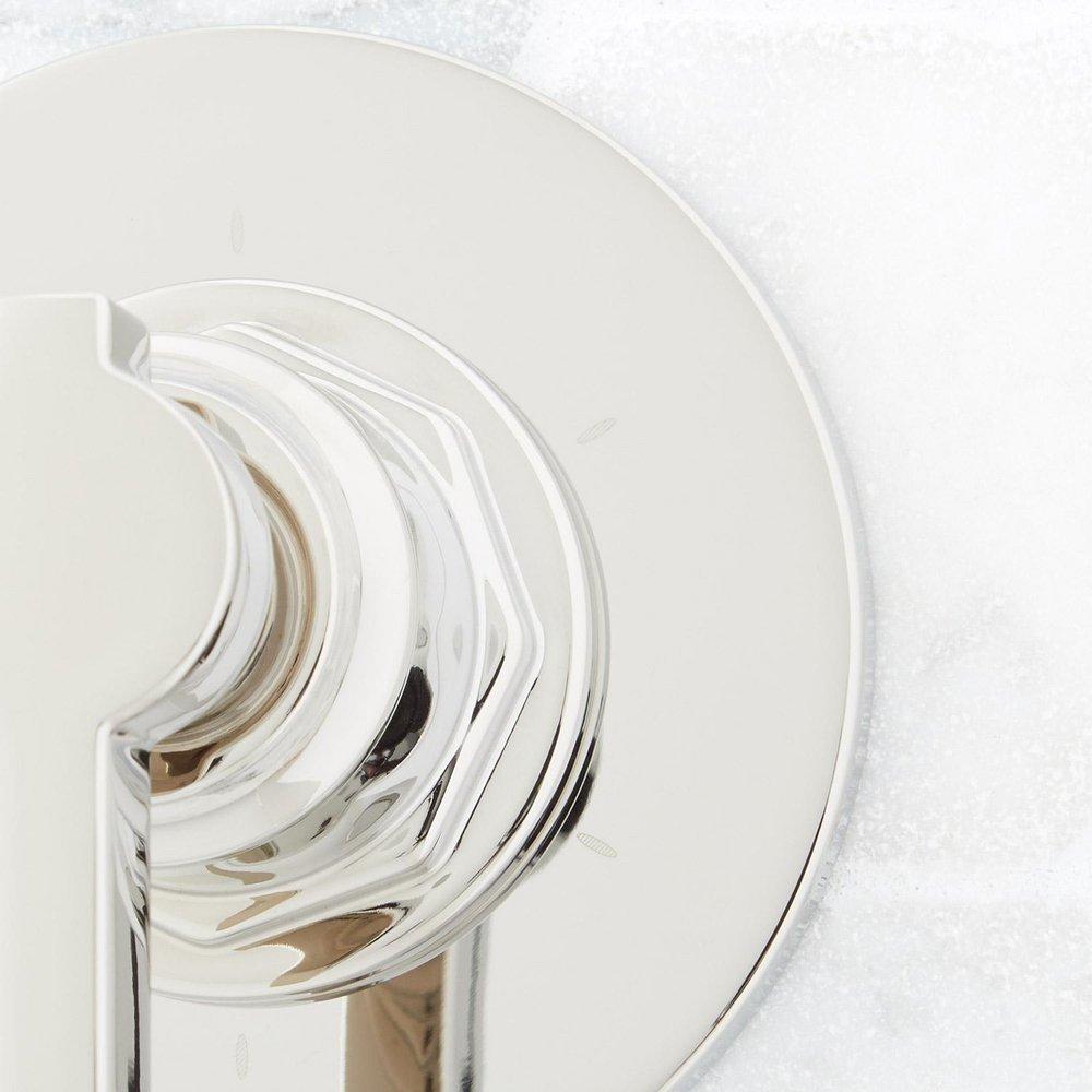 Signature Hardware Polished Nickel Single Handle Bathtub & Shower Faucet (Trim Only) 