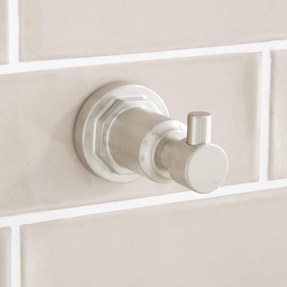 Signature Hardware Brushed Nickel Robe Hook 