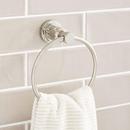 Round Closed Towel Ring in Polished Nickel