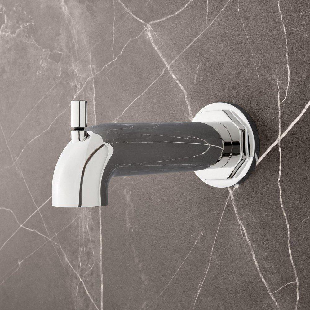 Signature Hardware Polished Chrome Diverter Tub Spout 