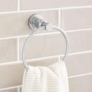 Round Closed Towel Ring in Polished Chrome