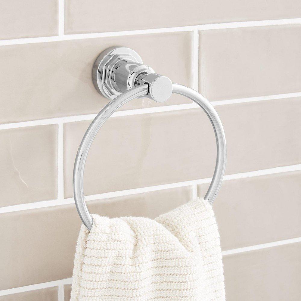 Signature Hardware Chrome Towel Ring 