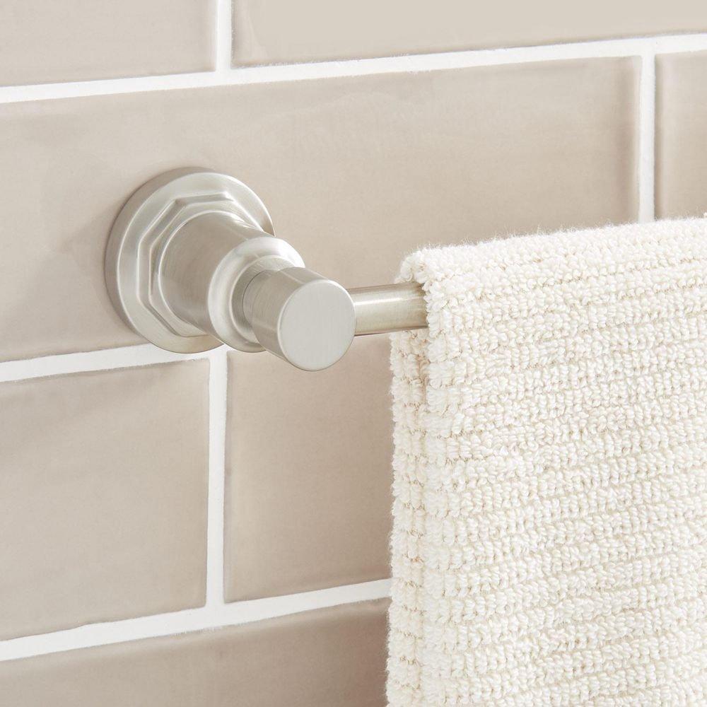 Signature Hardware Brushed Nickel 24 in. Towel Bar 