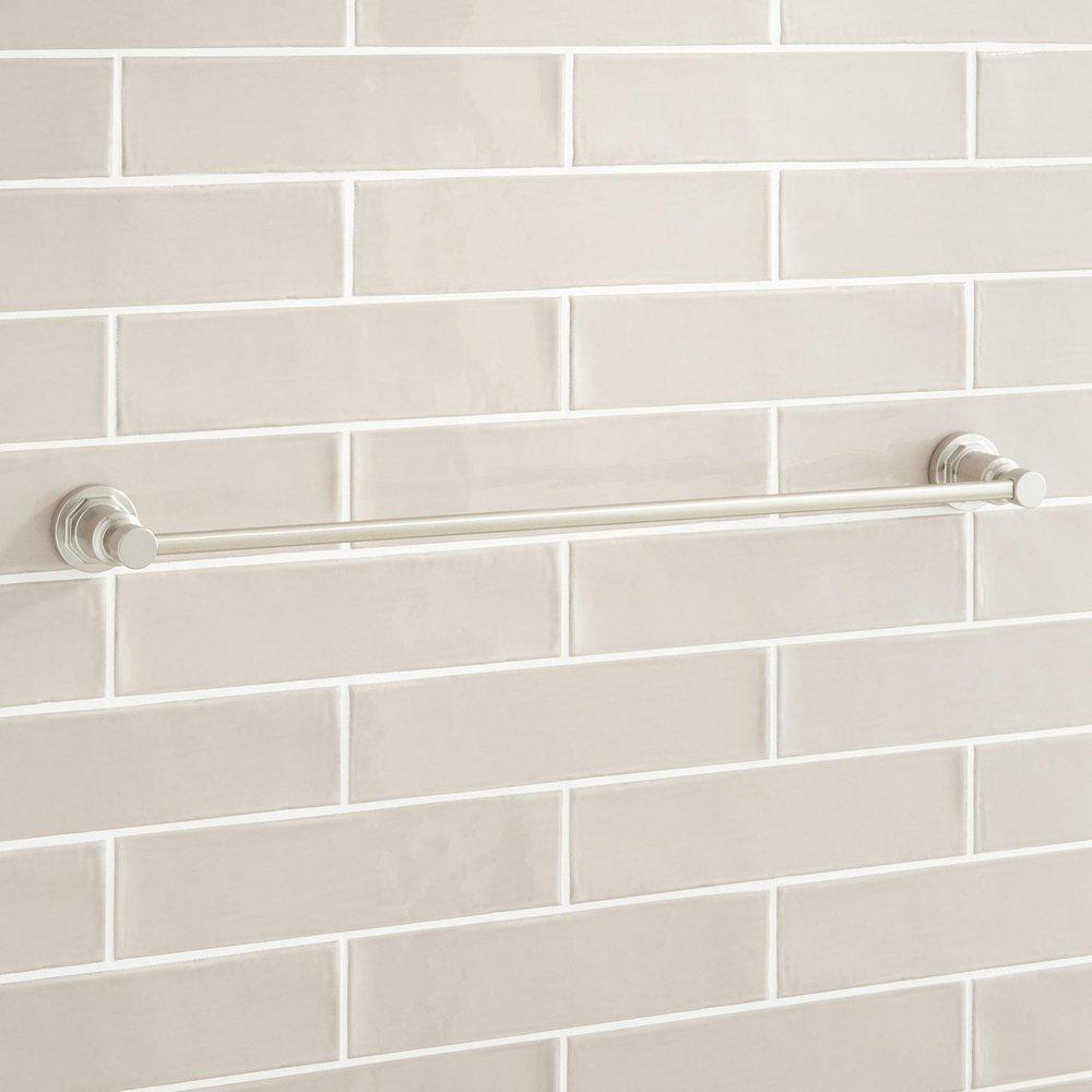 Signature Hardware Brushed Nickel 24 in. Towel Bar 