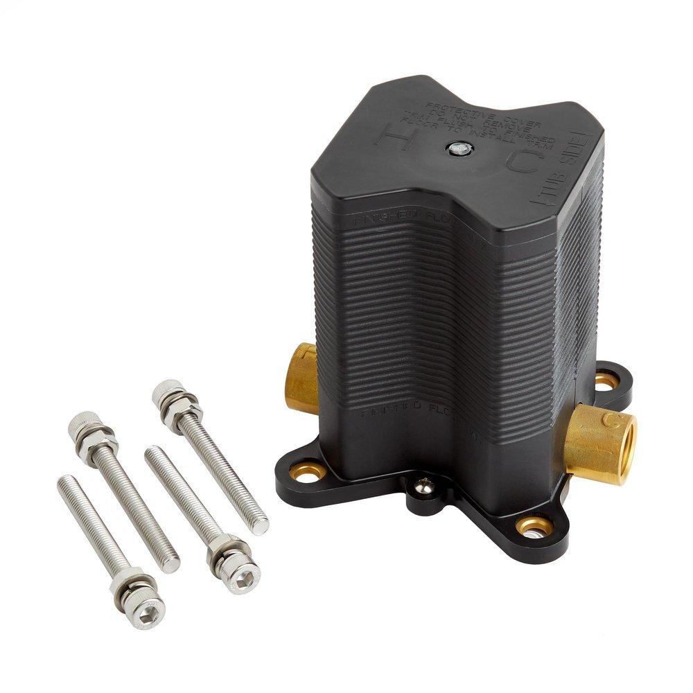 Signature Hardware Rough Brass Tub and Shower Rough-in Valve with Stop in Rough Brass 