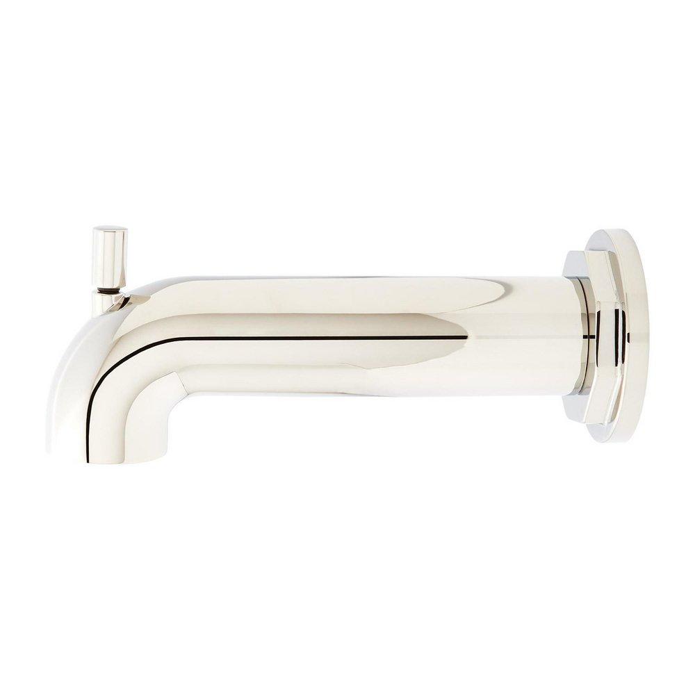 Signature Hardware Polished Nickel Diverter Tub Spout 