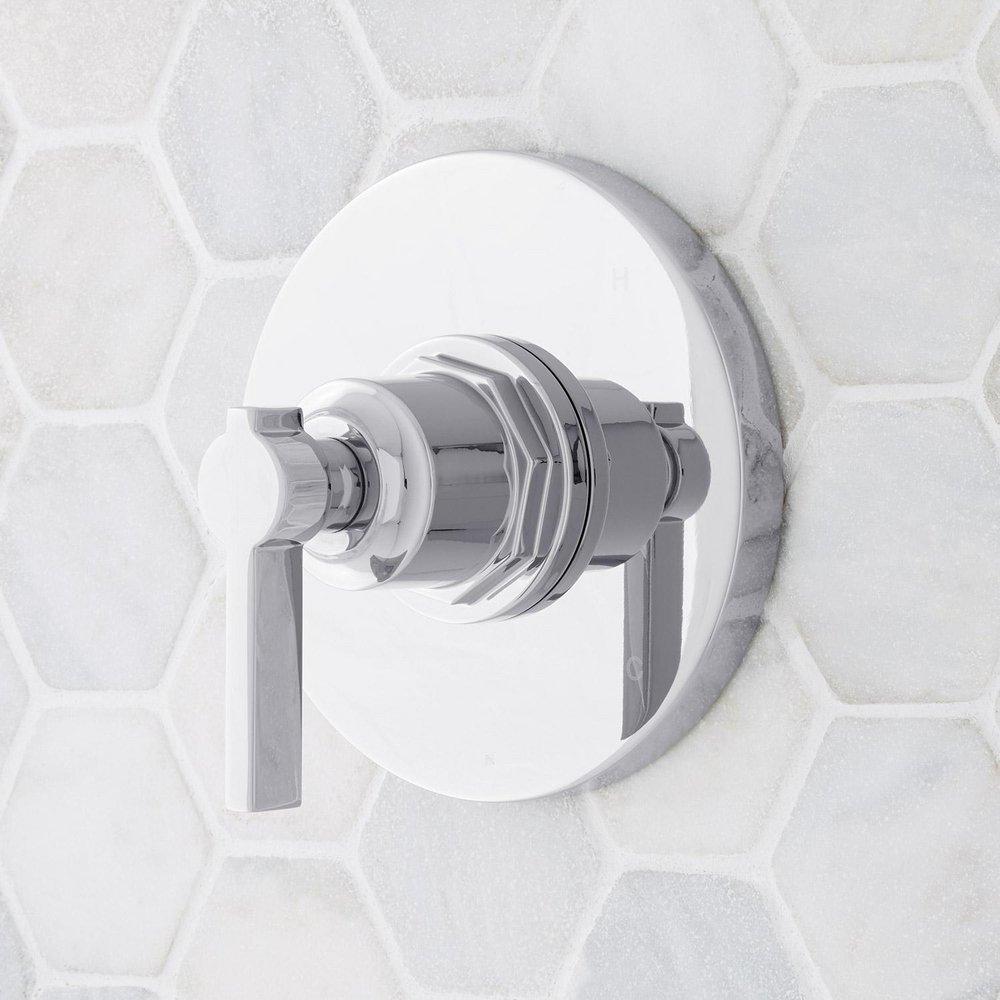 Signature Hardware Chrome Single Handle Bathtub & Shower Faucet (Trim Only) 
