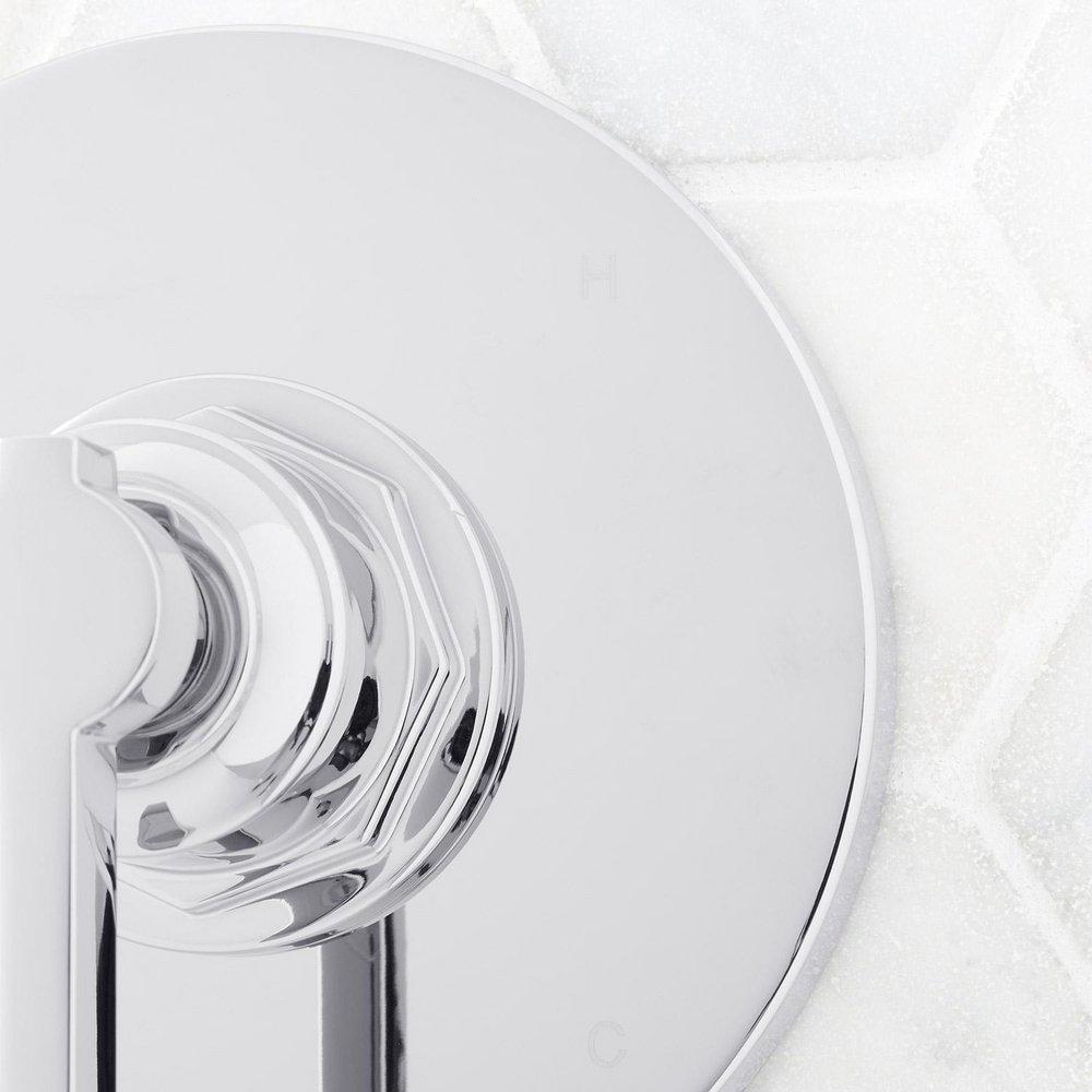 Signature Hardware Chrome Single Handle Bathtub & Shower Faucet (Trim Only) 