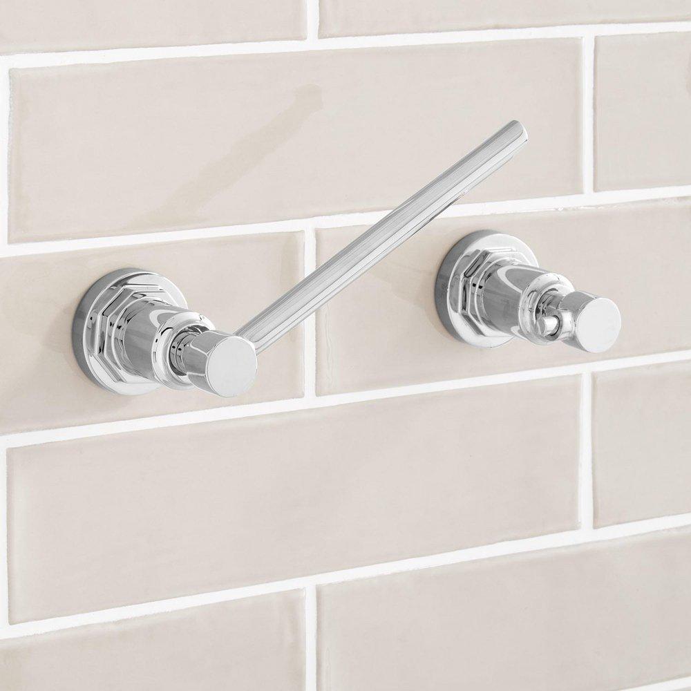 Signature Hardware Chrome Pivoting Toilet Paper Holder 