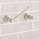 Signature Hardware Brushed Nickel Pivoting Toilet Paper Holder 