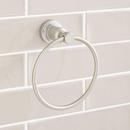 Signature Hardware Brushed Nickel Towel Ring 