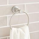Round Closed Towel Ring in Brushed Nickel