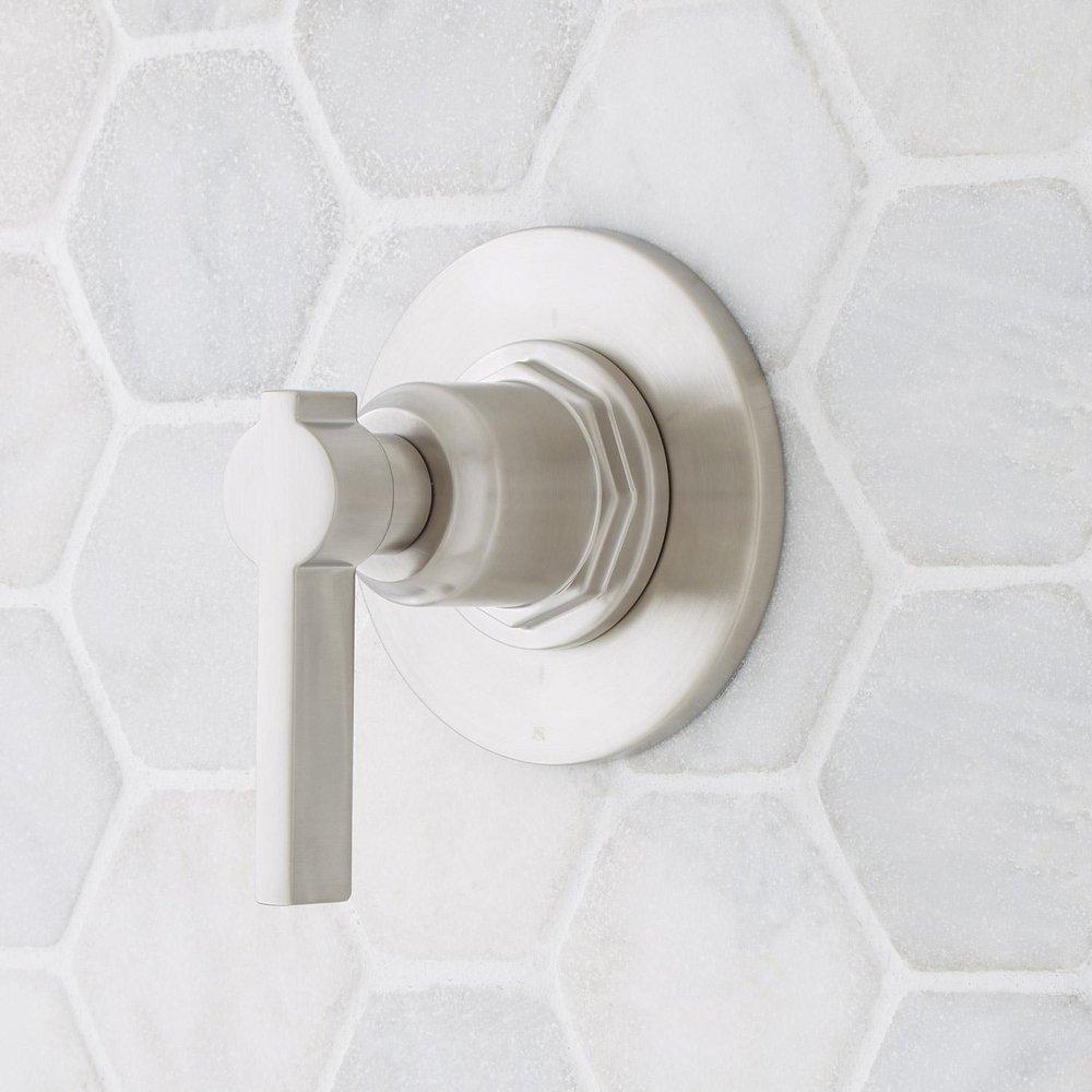 Signature Hardware Brushed Nickel Single Handle Bathtub & Shower Faucet (Trim Only) 