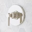 Single Handle Pressure Balancing Valve Trim in Polished Nickel