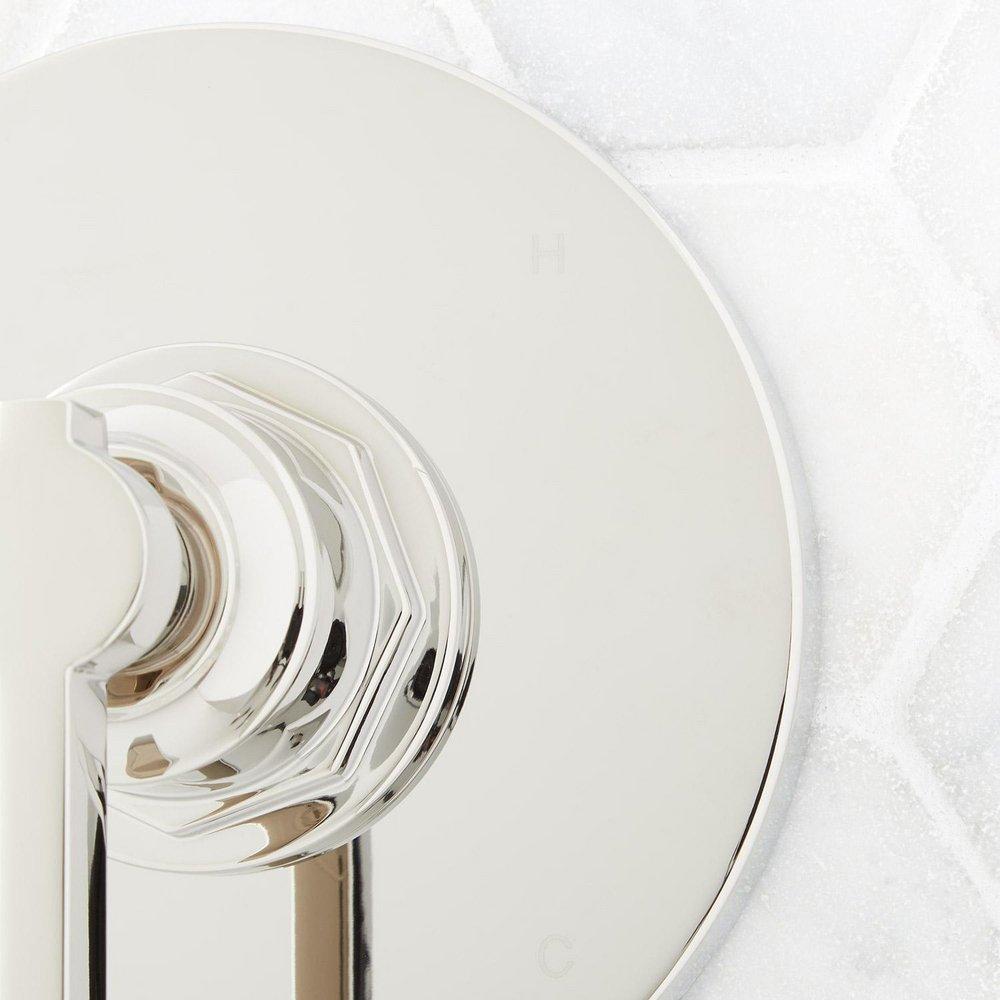 Signature Hardware Polished Nickel Single Handle Bathtub & Shower Faucet (Trim Only) 