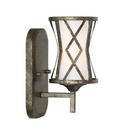 60W 1-Light Medium E-26 Wall Sconce in Antique Silver