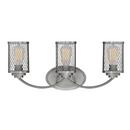 21-3/4 x 9 in. 300W 3-Light Medium E-26 Vanity Fixture in Brushed Pewter