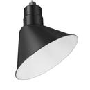 1-Light Angle Shade Sconce in Satin Black