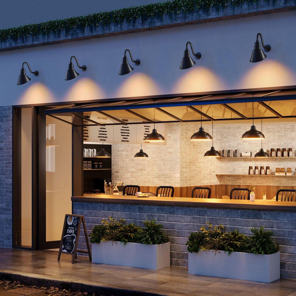 Millennium Lighting Satin Black 1-Light Angle Shade Sconce 