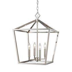 4-Light Pendant Light in Satin Nickel