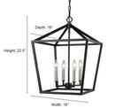 Millennium Lighting Satin Nickel 4-Light Pendant Light 