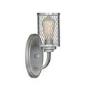 100W 1-Light Medium E-26 Wall Sconce in Brushed Pewter