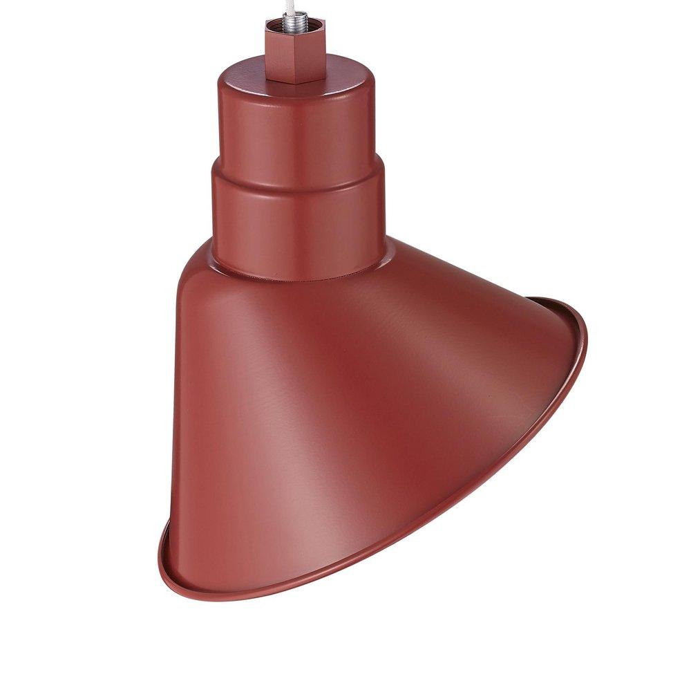Millennium Lighting Satin Red 200W 1-Light Medium E-26 Angle Shade 