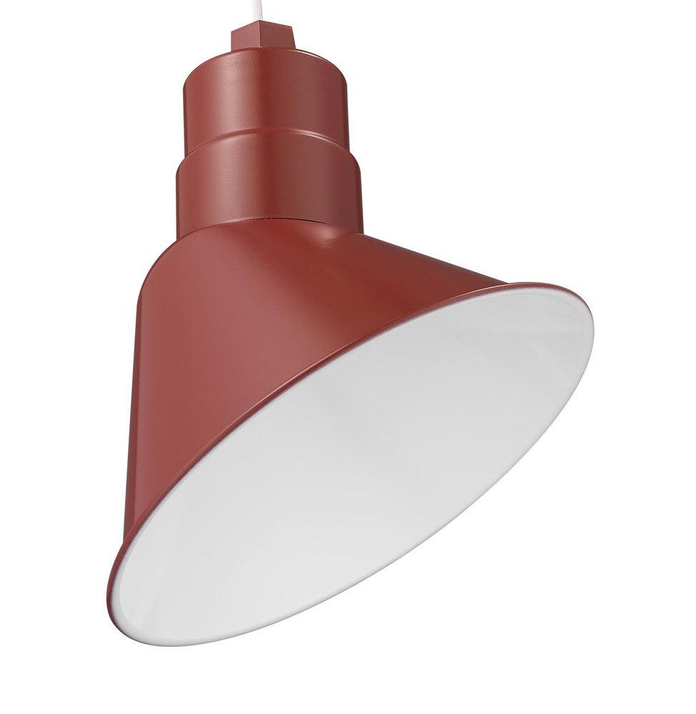 Millennium Lighting Satin Red 1-Light Angle Shade Sconce 