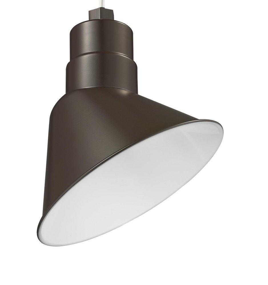Millennium Lighting Architectural Bronze 200W 1-Light Medium E-26 Angle Shade 