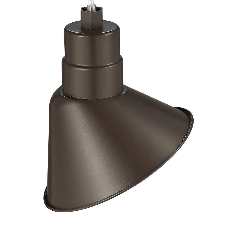 Millennium Lighting Architectural Bronze 200W 1-Light Medium E-26 Angle Shade 