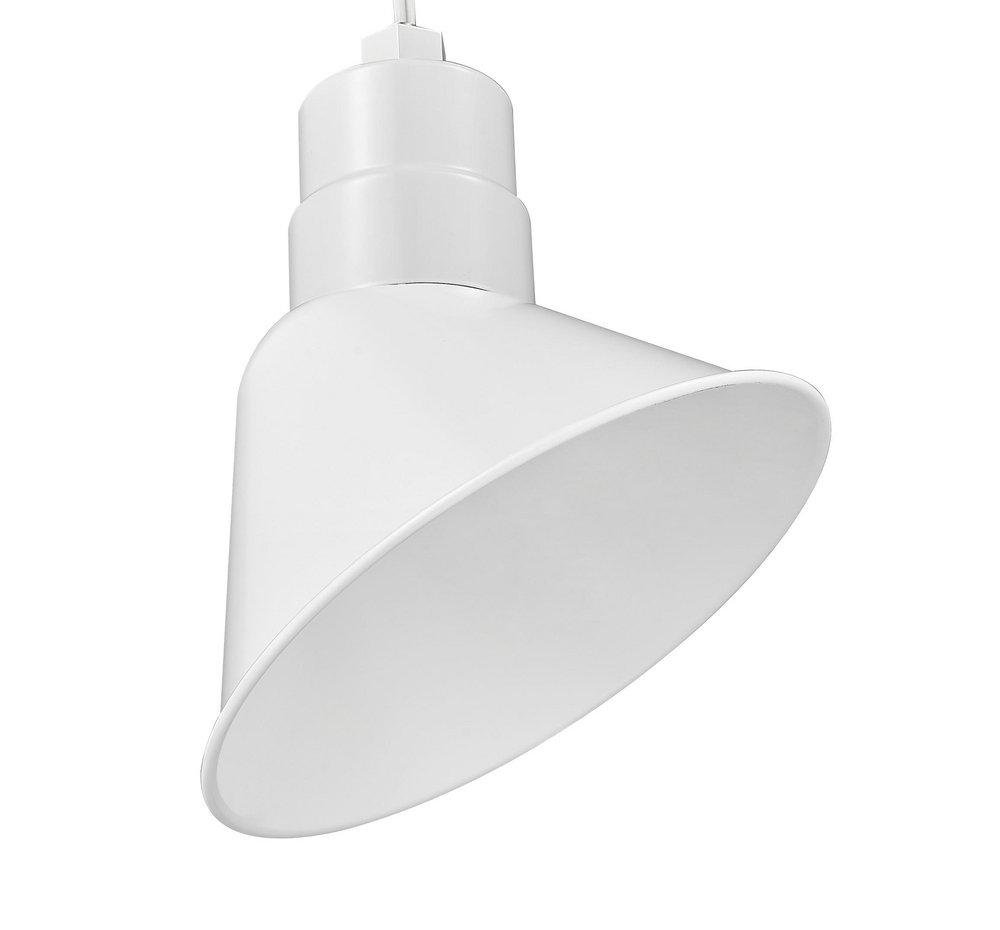 Millennium Lighting White 1-Light Angle Shade Sconce 