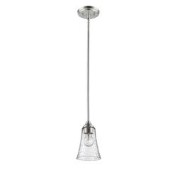 1-Light Mini-Pendant Light in Satin Nickel