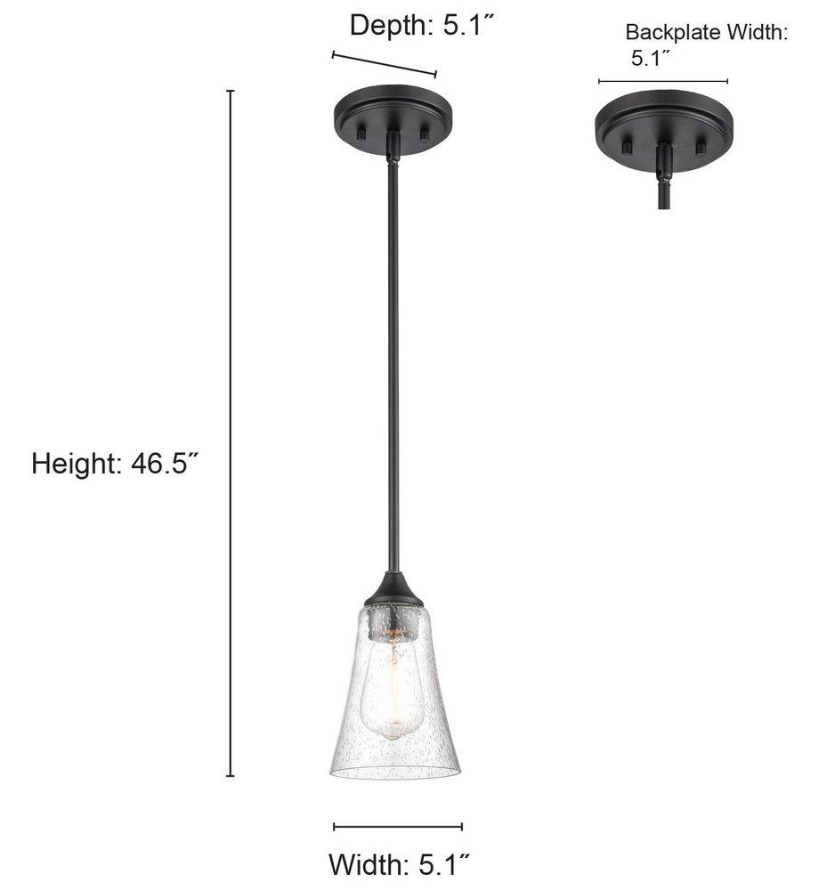 Millennium Lighting Satin Nickel 1-Light Mini-Pendant Light 
