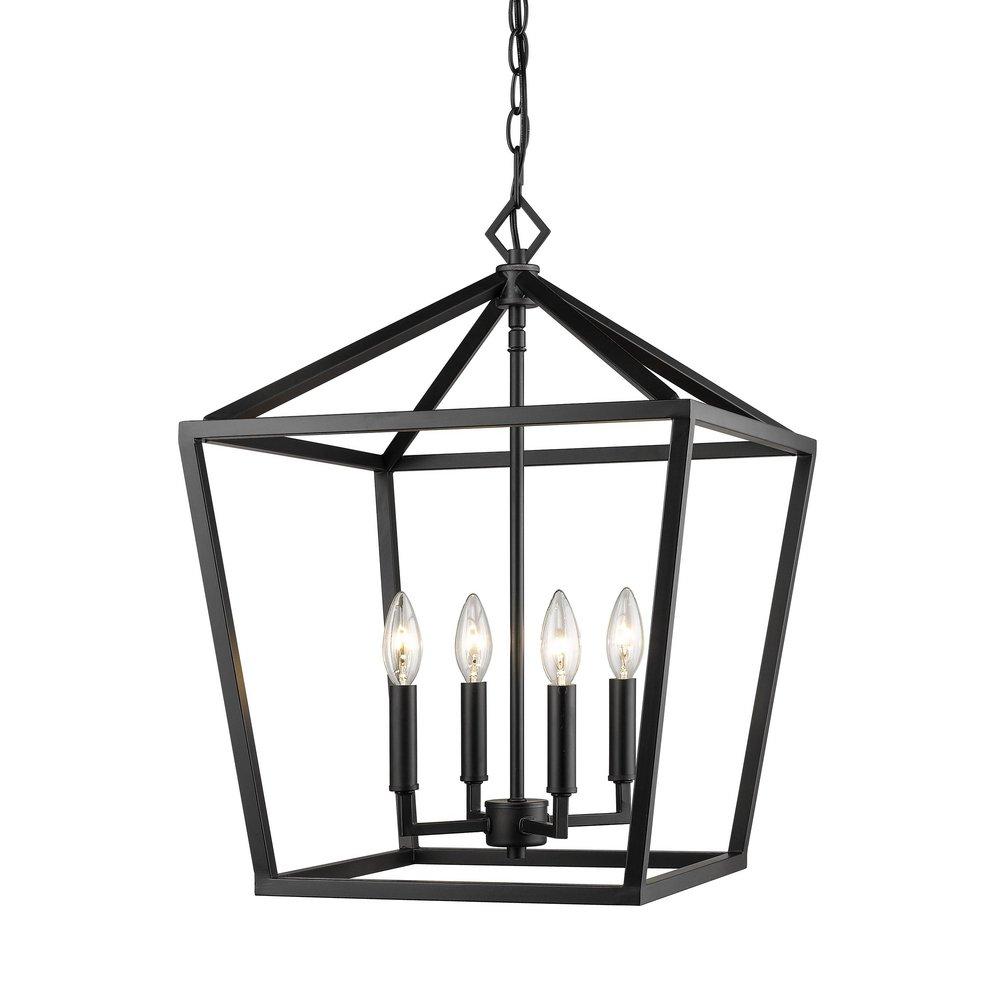 Millennium Lighting Matte Black 4-Light Pendant Light 