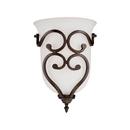 100W 1-Light Incandescent Wall Sconce in Rubbed Bronze