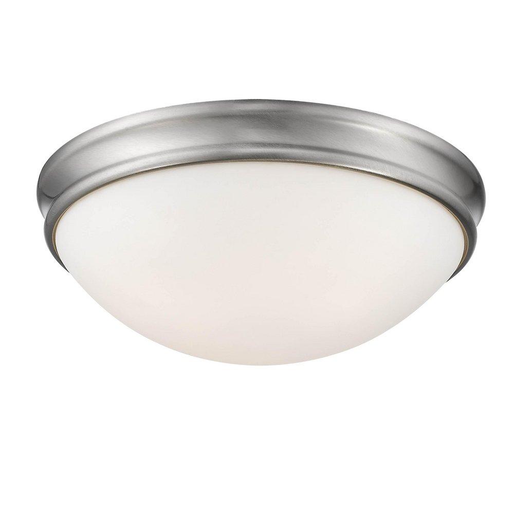 Millennium Lighting Brushed Nickel 3-Light Flush Mount Ceiling Light 