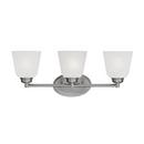 23 x 7-3/4 in. 180W 3-Light Vanity Fixture in Brushed Pewter