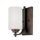 100W 1-Light Wall Sconce in Rubbed Bronze