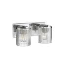 14-1/2 x 6 in. 200W 2-Light Medium E-26 Incandescent Vanity Fixture in Polished Chrome