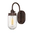 60W 1-Light Wall Sconce in Rubbed Bronze