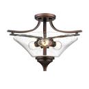 Millennium Lighting Rubbed Bronze 3-Light Semi-Flush Mount Ceiling Light 
