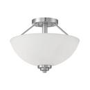 Millennium Lighting Satin Nickel 2-Light Semi-Flush Mount Ceiling Light 